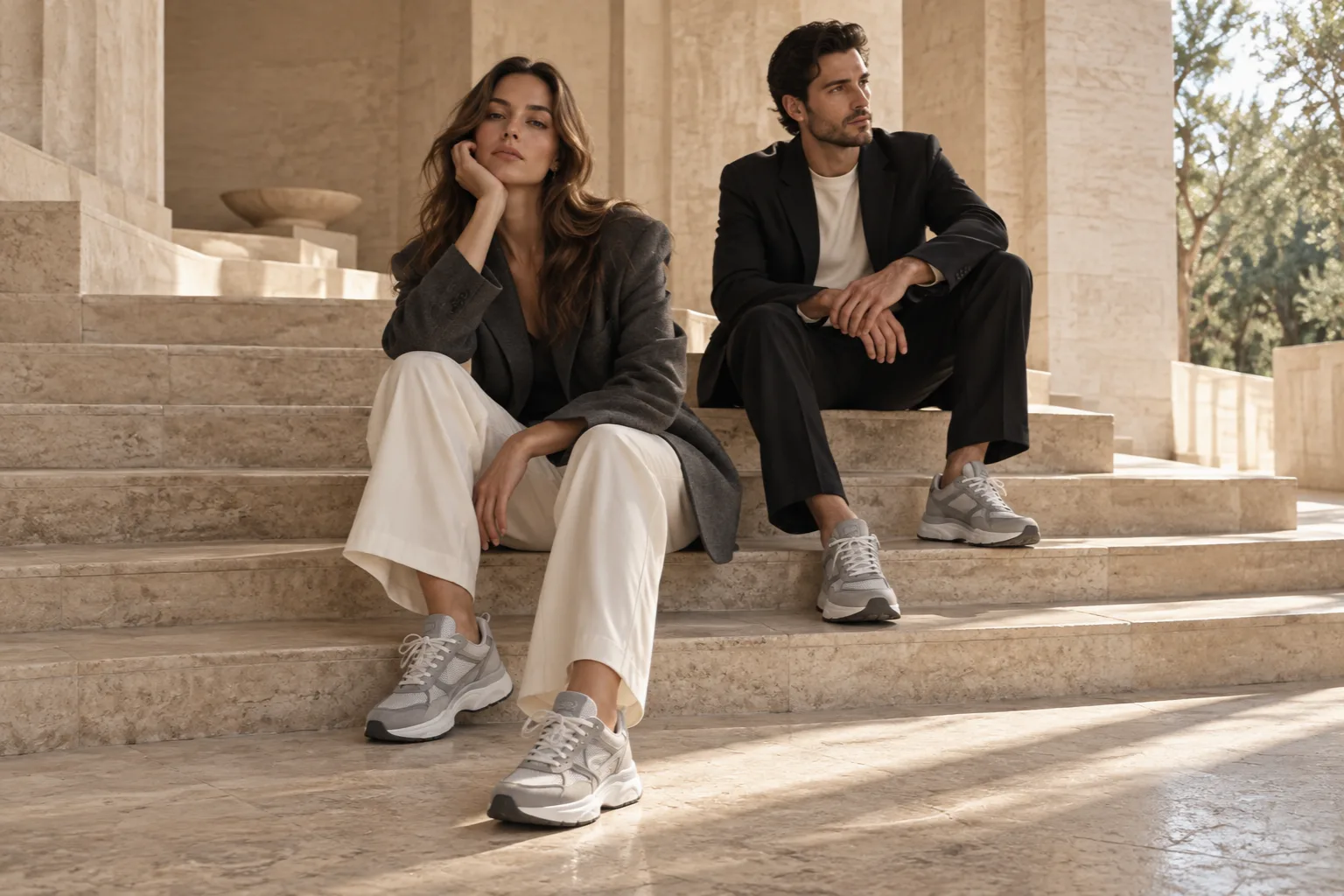 Sneakerstad campagne: sneakers gecombineerd met een verzorgde persoonlijke stijl