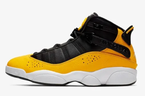 Nike Air Jordan 6 Rings Sneakers Geel-Zwart