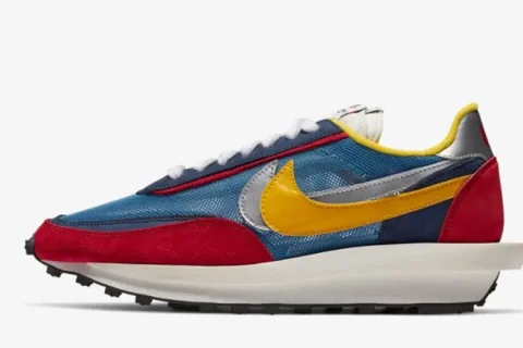 Nike Sacai X LD Waffle Sneakers Blauw-Rood Nike Sacai X LD Waffle Sneakers Blauw-Rood