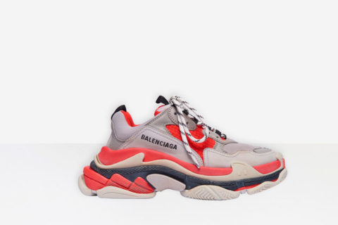 Balenciaga Triple S Grijs-Rood