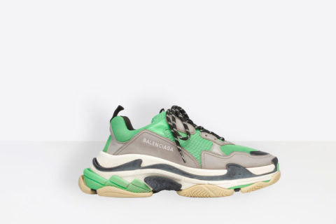 Balenciaga Triple S Groen-Grijs