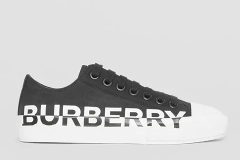 Burberry Check Gabardine Zwart-Wit