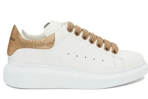 Alexander Mcqueen Oversized Sneakers Wit-Goud