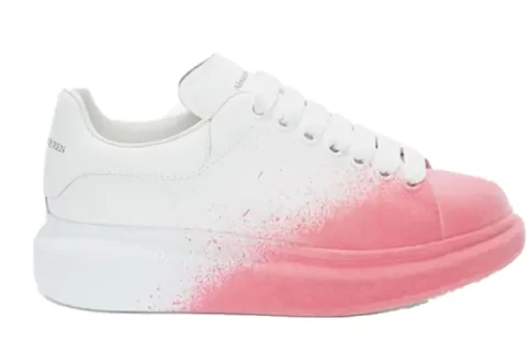 Alexander Mcqueen Oversized Sneakers Wit-Roze