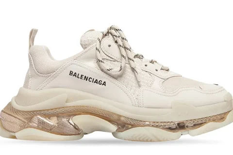 Balenciaga Triple S Clear Sole Wit/Beige