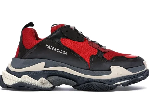 Balenciaga Triple S Zwart/Rood Sneaker