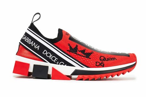 Dolce & Gabbana Sorrento Sneaker Rood-Zwart