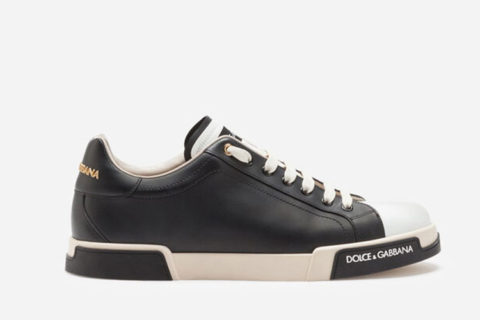 Dolce & Gabbana Portofino Sneakers Zwart-Wit Dolce & Gabbana Portofino Sneakers Zwart-Wit
