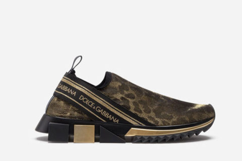 Dolce &Gabbana Sorrento Sneakers Bruin-Zwart