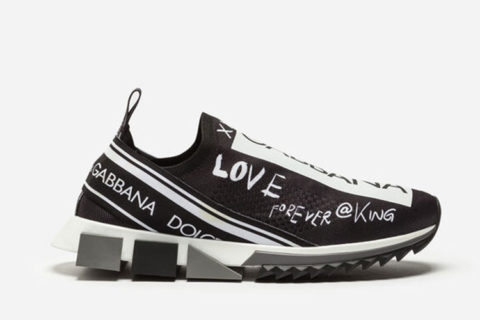 Dolce & Gabbana Sorrento Sneaker Zwart-Wit Dolce & Gabbana Sorrento Sneaker Zwart-Wit
