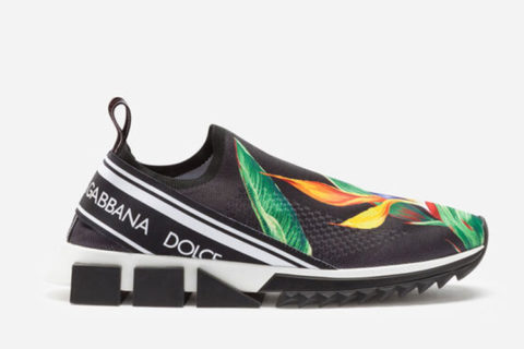 Dolce & Gabbana Sorrento Sneaker Zwart-Multicolor Dolce & Gabbana Sorrento Sneaker Zwart-Multicolor