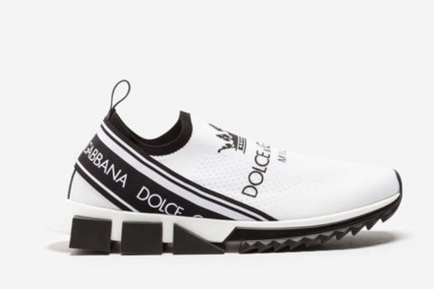 Dolce & Gabbana Sorrento Sneaker Wit-Zwart Dolce & Gabbana Sorrento Sneaker Wit-Zwart