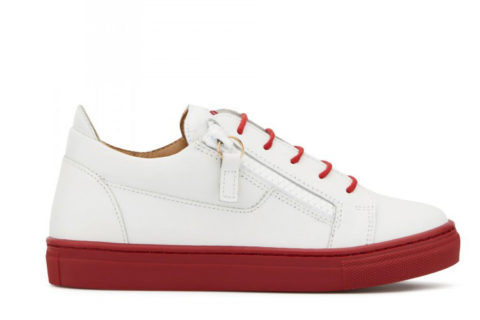 Giuseppe Zanotti frankie color kinder sneakers wit/rood