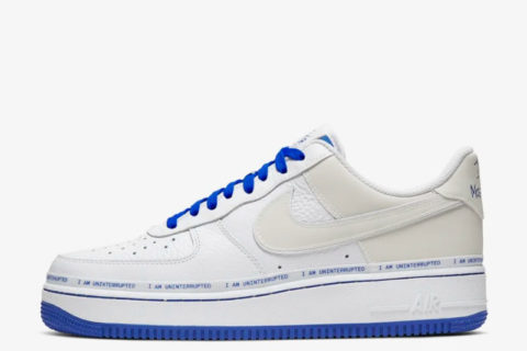Nike Air Force 1 Low Wit-Blauw