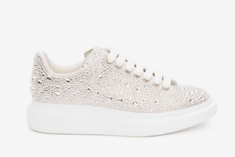 Alexander McQueen Oversized Sneakers Kristal Wit