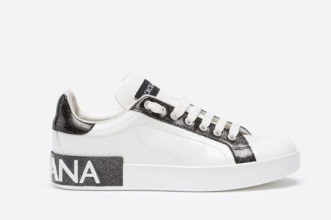 Dolce & Gabbana Portofino Sneakers Zwart-Wit Dolce & Gabbana Portofino Sneakers Zwart-Wit