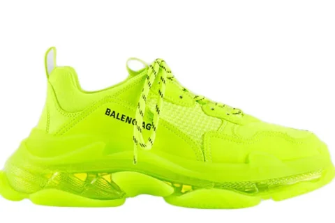 Balenciaga Triple S Clear Sole Geel