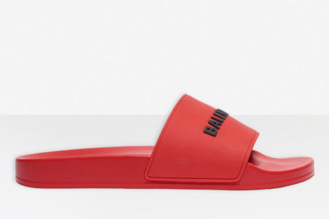 Balenciaga Pool Slippers Rood
