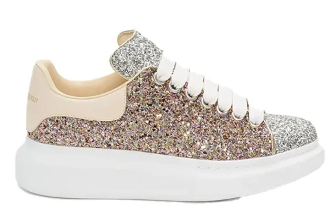 Alexander McQueen Oversized Sneakers Goud-Zilver