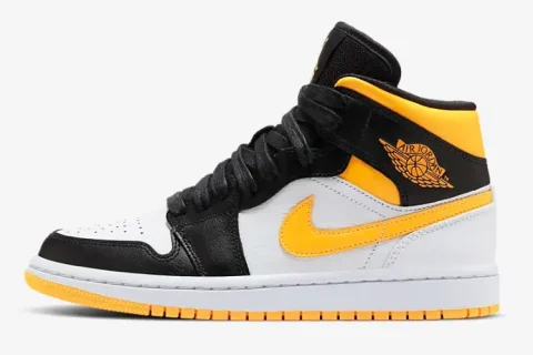 Nike Air Jordan 1 Mid Laser Orange Black