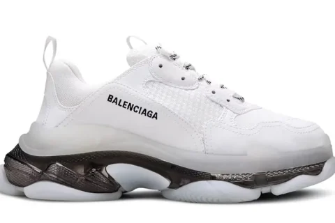 Balenciaga Triple S Clear Sole Wit/Zwart