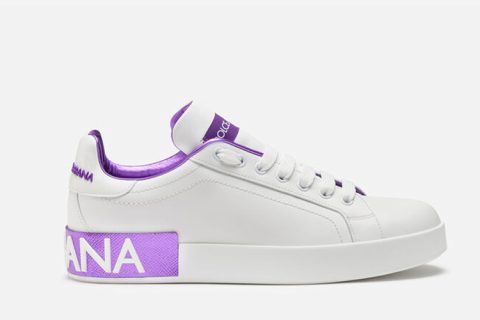 Dolce & Gabbana Portofino Sneakers Wit-Paars