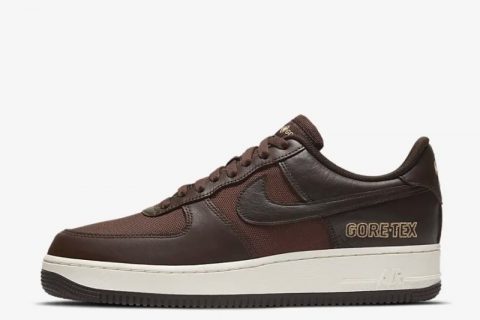 Nike Air Force 1 Low GTX Sneakers Bruin-Wit