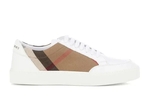 Burberry Salmond Sneakers Wit-Bruin