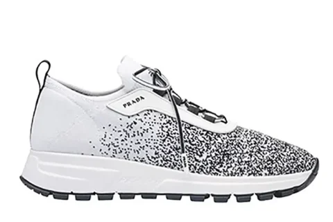 Prada Prax 01 Knit Sneakers Wit