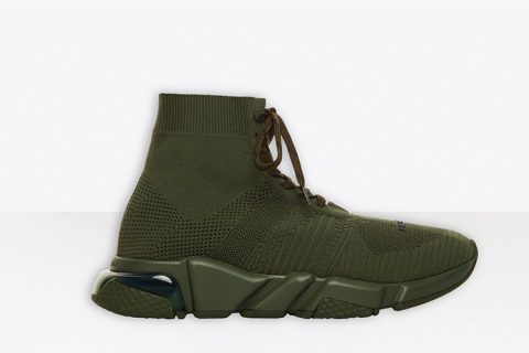Balenciaga Speed Trainers 2.0 Lace Up Clear Sole Groen