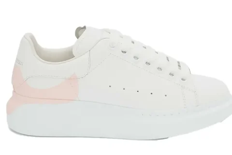 Alexander McQueen Oversized Sneakers Wit-Roze