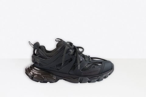 Balenciaga Track Trainers Clear Sole Zwart