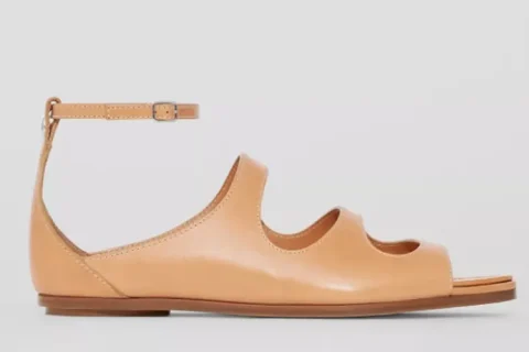 Burberry Lederen Sandalen Kastanje bruin