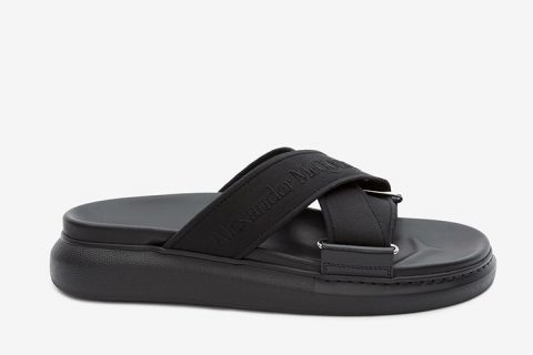 Alexander McQueen Hybride Slippers Zwart