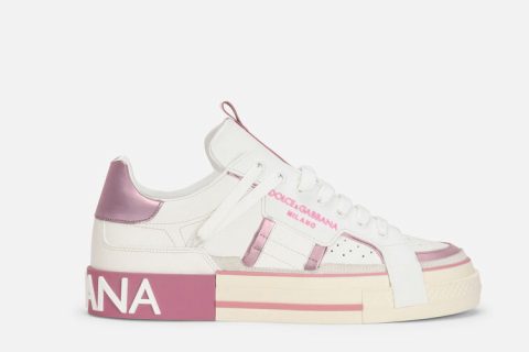 Dolce & Gabbana 2.Zero Sneakers Wit-Roze