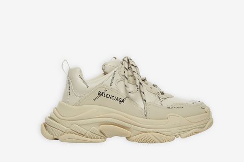 Balenciaga Triple S Allover Logo Beige