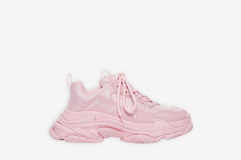Balenciaga Triple S Allover Logo Roze