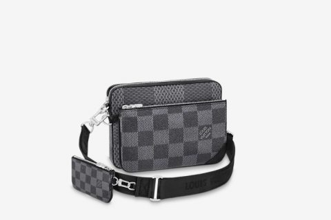 Louis Vuitton trio messenger schoudertas grijs Louis Vuitton trio messenger schoudertas grijs