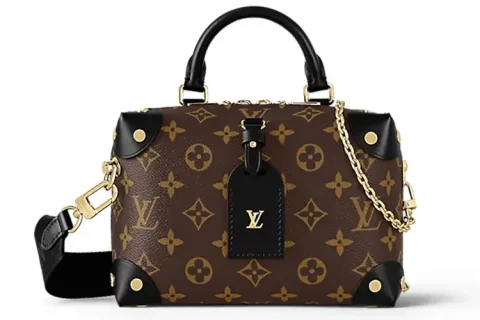 Louis Vuitton Petite Malle Souple Schoudertas Bruin-Zwart