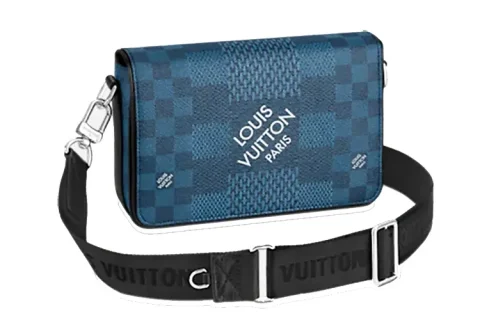 Louis Vuitton Studio Messenger Schoudertas Donkerblauw