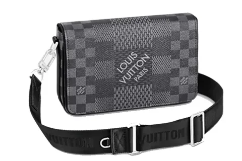 Louis Vuitton Studio Messenger Schoudertas Grijs-Zwart