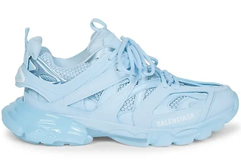 Balenciaga Track Trainers Clear Sole Blauw