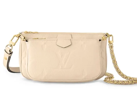 Louis Vuitton Multi Pochette Schoudertas Creme
