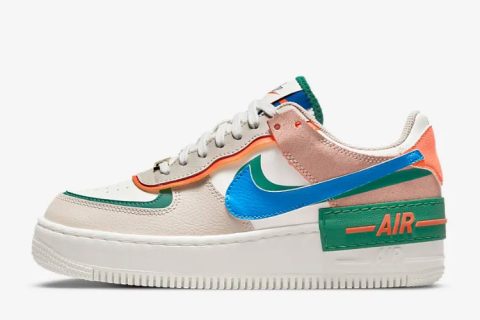 Nike Air Force 1 Shadow Sneakers Wit-Blauw