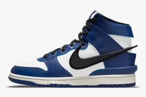 Nike Dunk High x Ambush Sneakers Donkerblauw