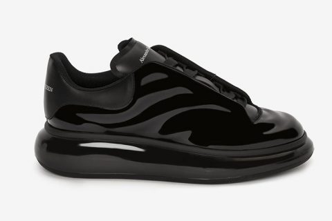 Alexander McQueen Oversized Sneakers Glossy Zwart