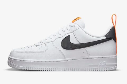 Nike Air Force 1 Low Sneakers Wit-Zilver