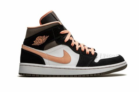 Nike Air Jordan 1 Mid Peach Mocha Sneakers