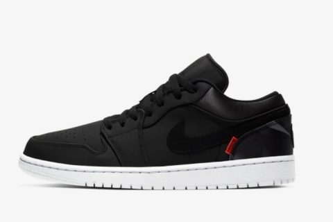 Nike Air Jordan 1 Low Sneakers PSG Zwart