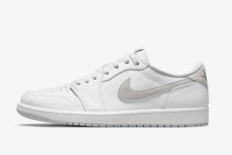 Nike Air Jordan 1 Low OG Sneakers Wit-Grijs